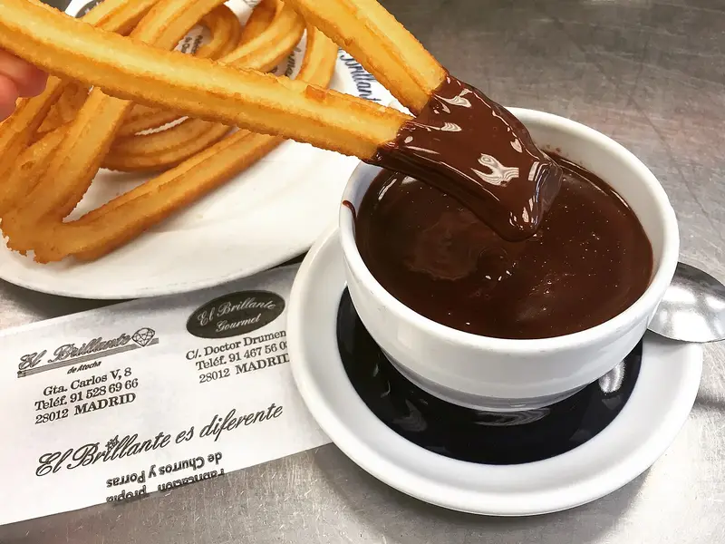 Churros au chocolat